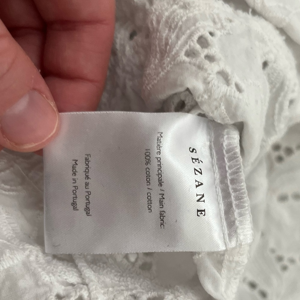 Sézane White Lace Top - Picture 4 of 5